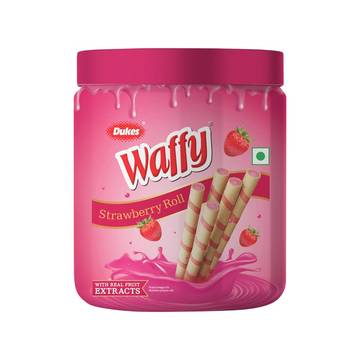 Dukes Waffy Strawberry Wafer Roll